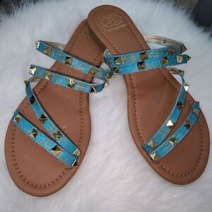 Rusted Torquise Sandals